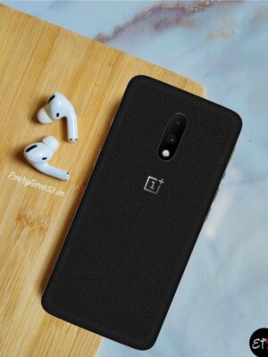 Leather Black Mobile Skin