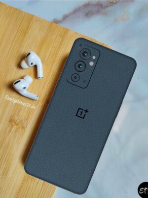 Leather Blue Mobile Skin