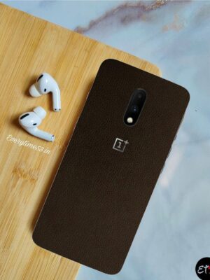 Leather Brown Mobile Skin