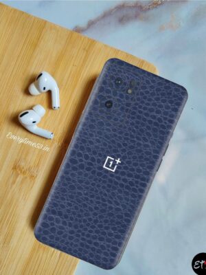 Leather Crocodile Blue Mobile Skin