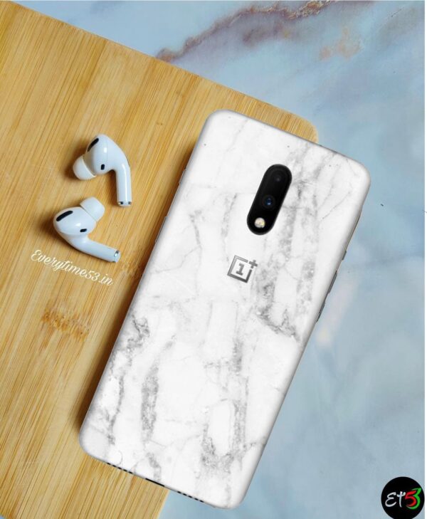 Stone Marble White Mobile Skin