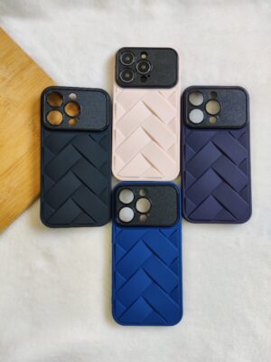 CRISS-CROSS PATTERN SOFT SILICONE IPHONE CASE COVER